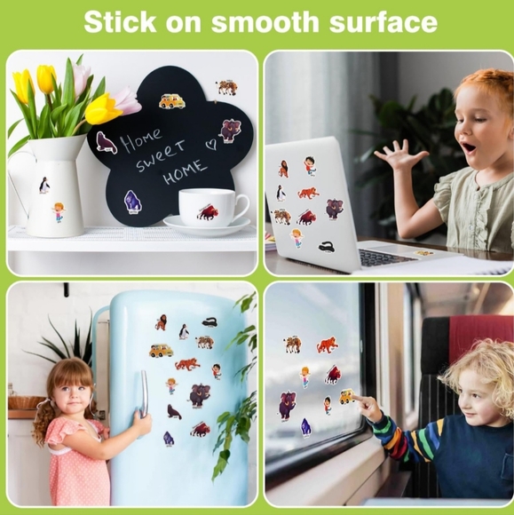 🍎🐅🐯 New Kids Reusable Stickers Book Zoo Park Animals 🦓🐒🐯 - Picture 8 of 13
